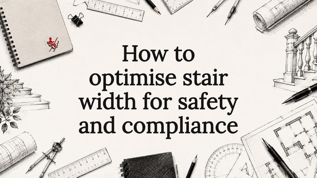 How to optimise stair width for safety and compliance