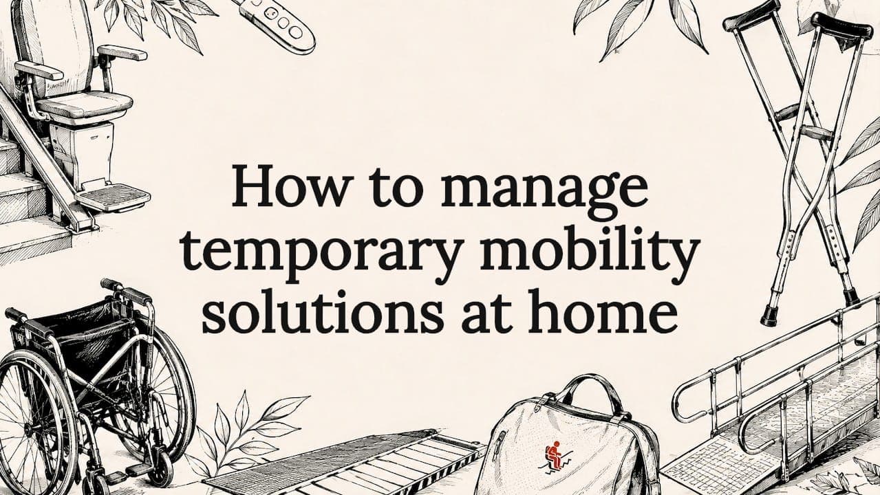 How to manage temporary mobility solutions at home