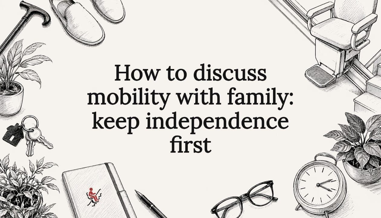 How to discuss mobility with family: keep independence first