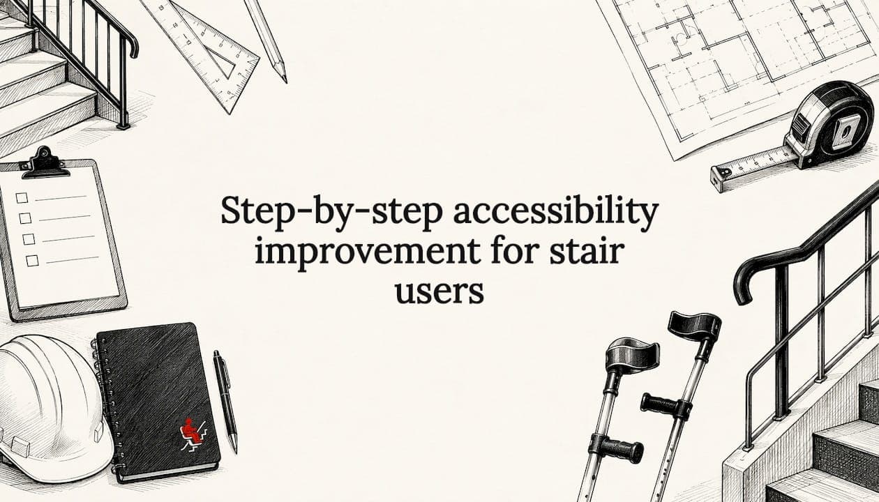 Step-by-step accessibility improvement for stair users