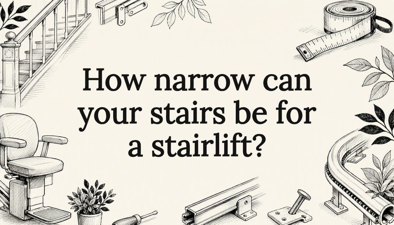 How narrow can your stairs be for a stairlift?