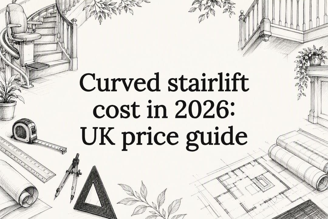Curved stairlift cost in 2026: UK price guide