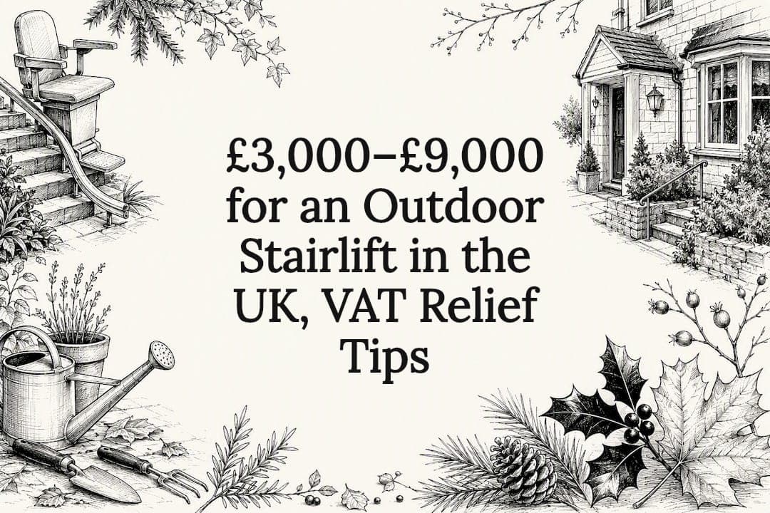 £3,000–£9,000 for an Outdoor Stairlift in the UK, VAT Relief Tips
